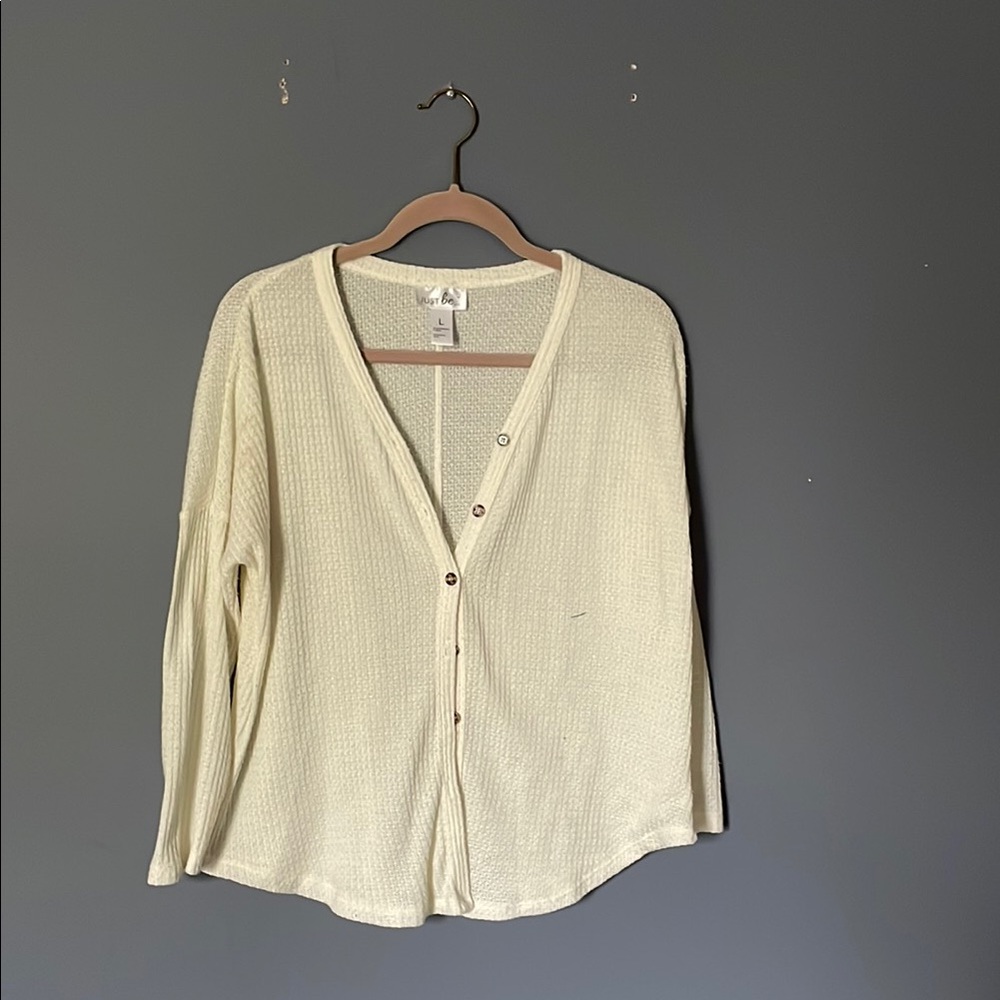 Just Be Cream Teddy Jacket